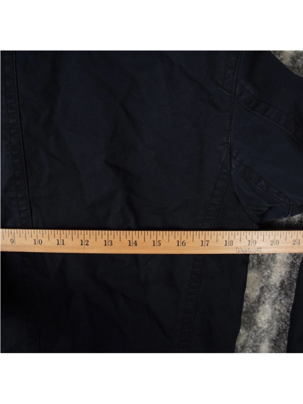 Quiksilver Cotton Utility Shacket Kids Large 16-18 Blue Jacket Washed Button - Picture 12 of 13